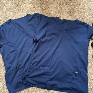 Cherokee Deep Blue Women's Scrub Tops